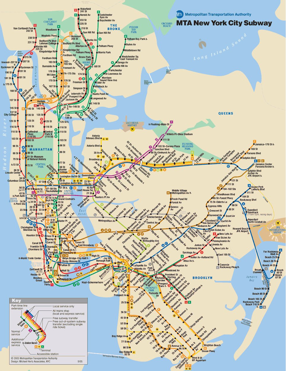 Карта Нью Йорка