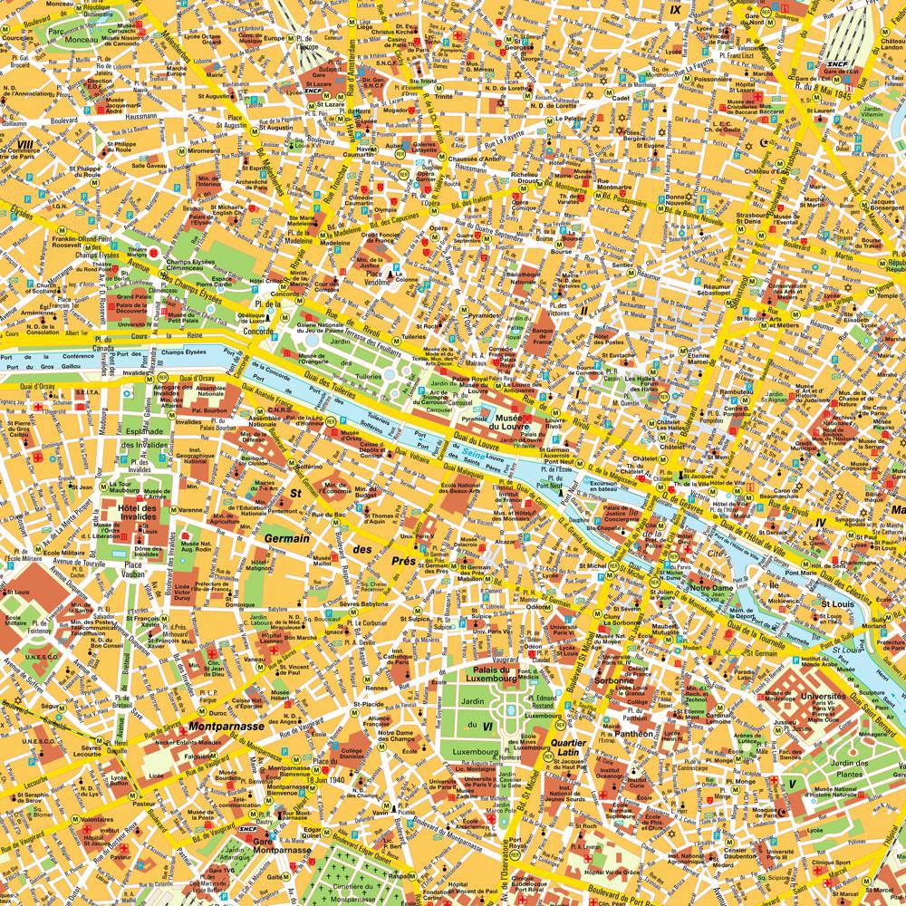 Карта Парижа На Русском Языке