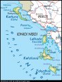карта Ионические Острова