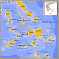карта Киклады
