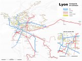 карта Лион