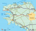 карта Бретань