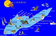 карта о.Икария