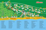 карта Албена